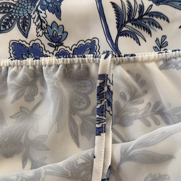 LOFT‎ Women's Blue Floral Top Sz XXL - Picture 12 of 13